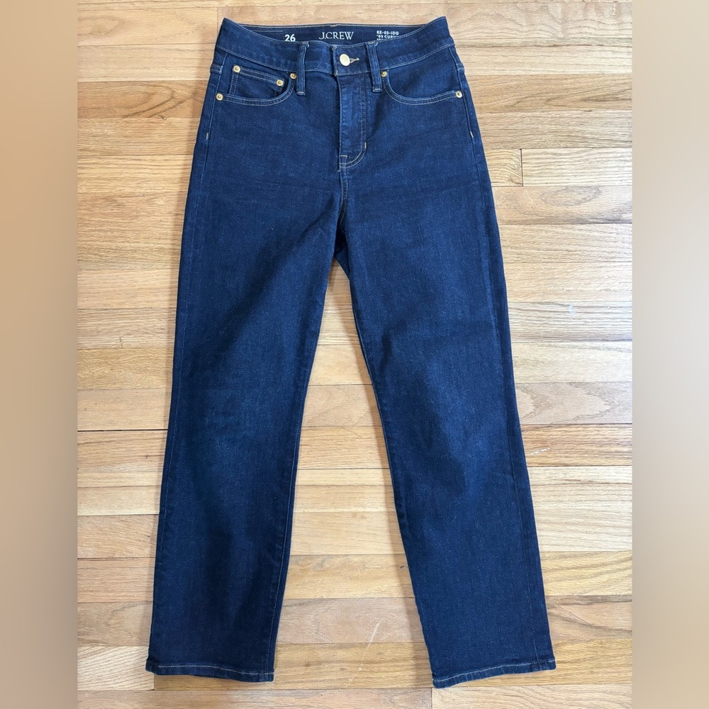 J. Crew Women's '03 Curvy Mid-Rise Slim Jeans with Super Stretch Size 26